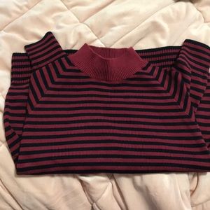 Never worn striped everlane mockneck